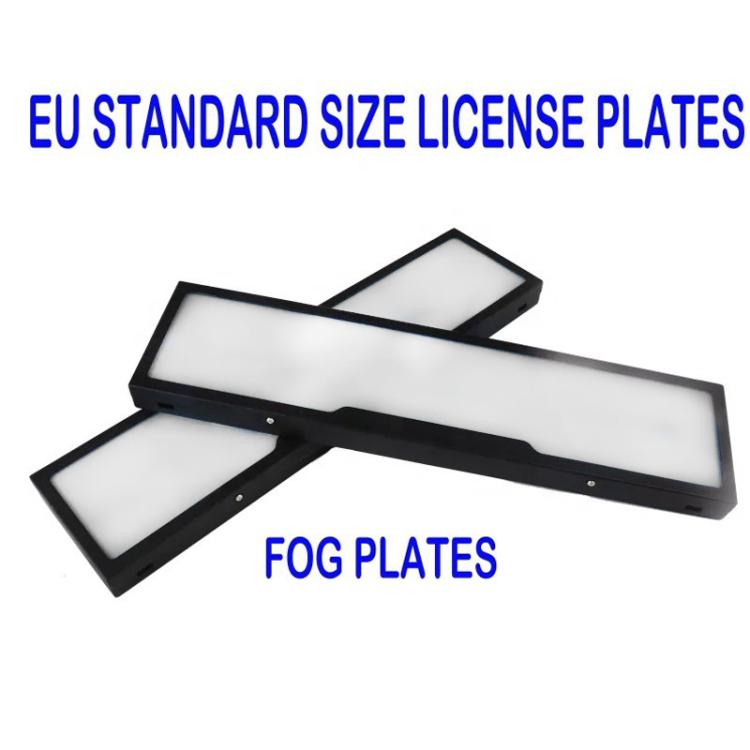 Fog Version EU Standard Double License Plate Frame Car Modification Accessories Fog Version EU Standard Double License Plate Frame Car Modification Accessories